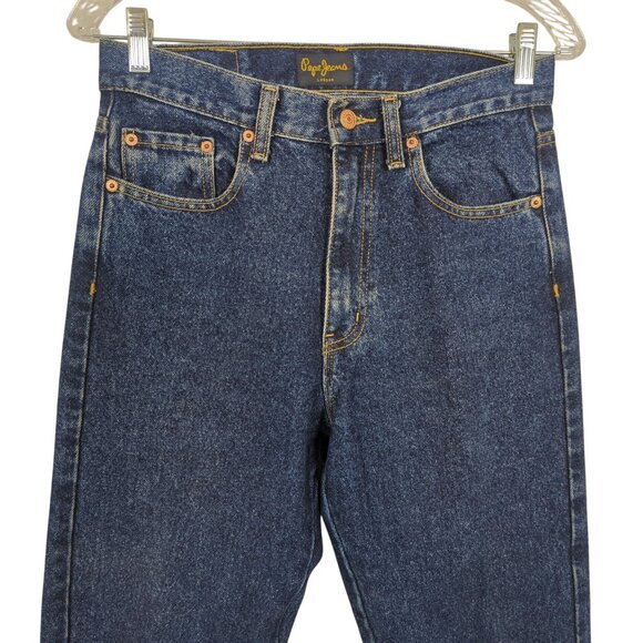 Vintage Pepe Jeans Women’s 28 London Portobello Road USA High Rise Straight Leg - Picture 3 of 12
